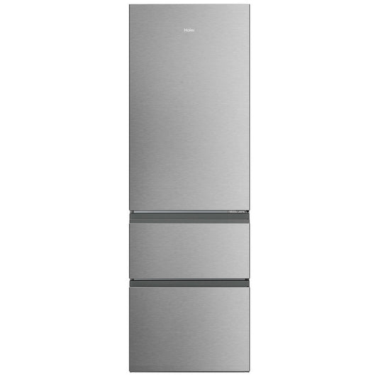Haier HTR3618DNMM 60/40 Freestanding Total No Frost Fridge Freezer Inox