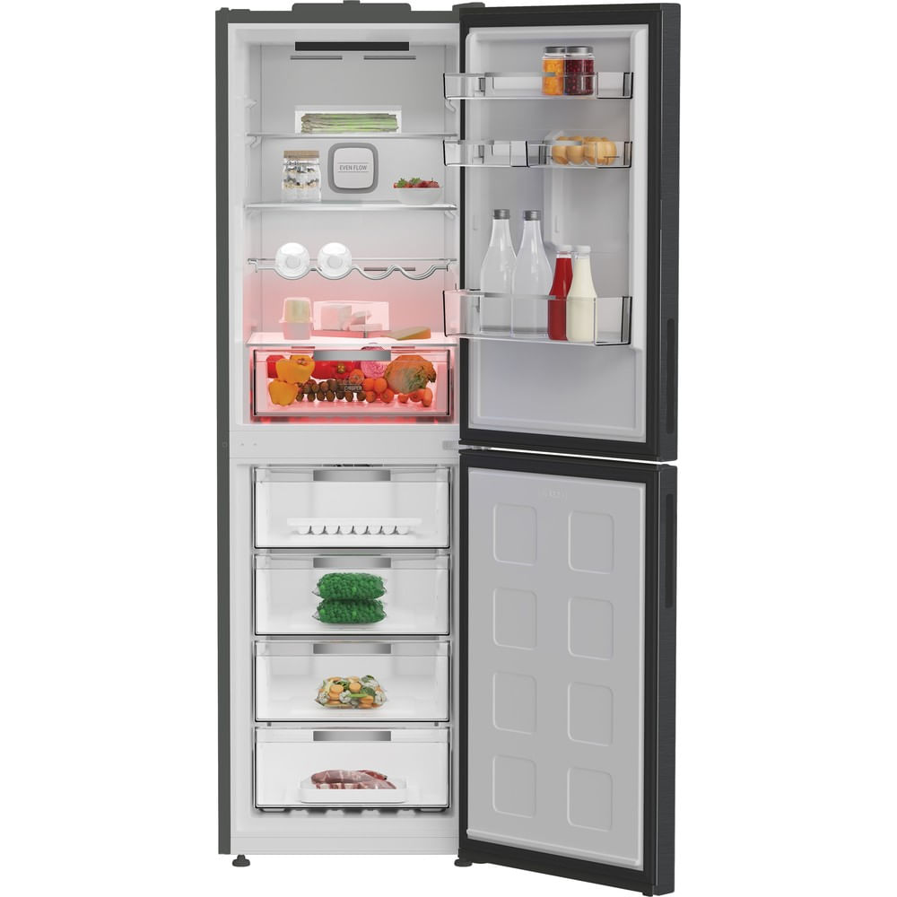 Hotpoint HPKF 6353 XBR4UK Freestanding Dual No Frost 50/50 Fridge Freezer with VitalCare Dark Inox HPKF6353XBR4UK