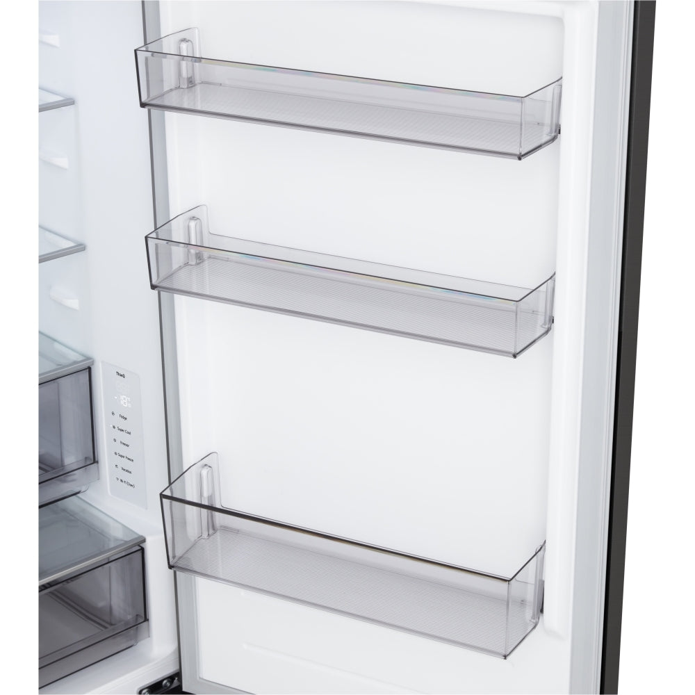 LG Fit & Max GBBSJ10EEP 60/40 Total No Frost Fridge Freezer Matte Black - E Rated