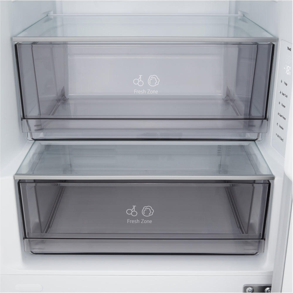 LG Fit & Max GBBSJ10EEP 60/40 Total No Frost Fridge Freezer Matte Black - E Rated