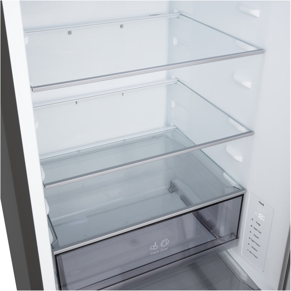 LG Fit & Max GBBSJ10EEP 60/40 Total No Frost Fridge Freezer Matte Black - E Rated