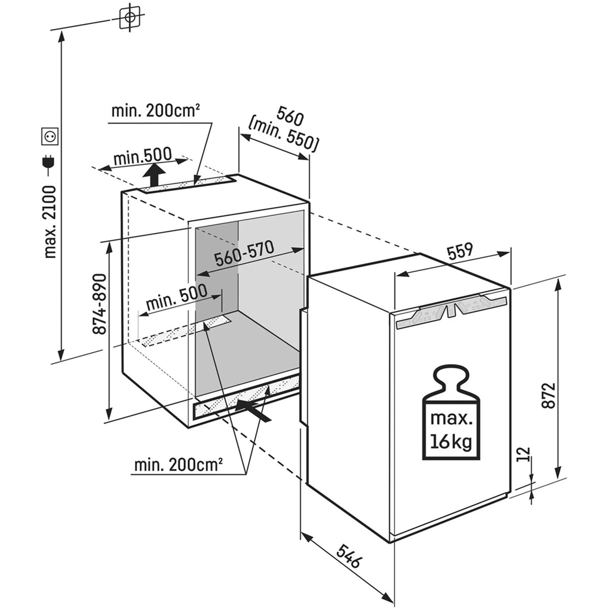 Liebherr Plus IRC3920 Easy Fresh Fully Integrated Larder Fridge